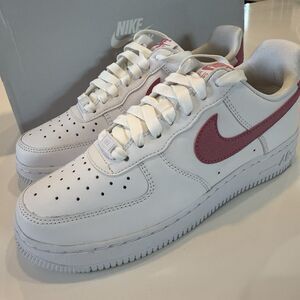 Nike Air Force 1 Low White/Desert Berry Women’s Size 10 Brand New With Box